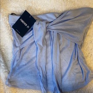 Strapless Tie Top